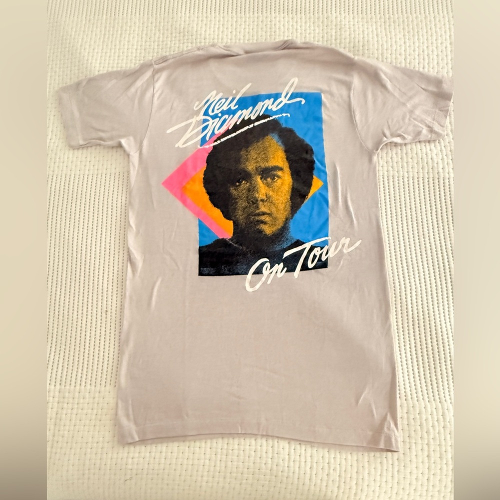 Neil Diamond On Tour Graphic T-Shirt - Gray